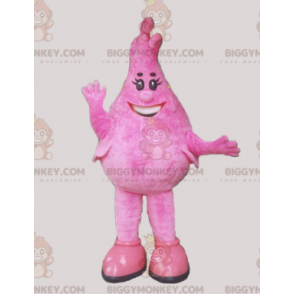 Costume de mascotte BIGGYMONKEY™ de bonhomme rose en forme de