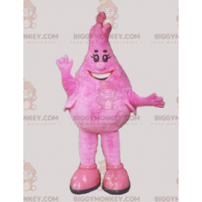 Fantasia Mascote Homem Lágrima Rosa BIGGYMONKEY™ –