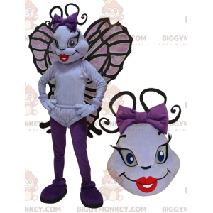 BIGGYMONKEY™ Disfraz de mascota insecto volador mariposa blanca