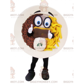 Steak Fries Platter BIGGYMONKEY™ Mascot Costume -