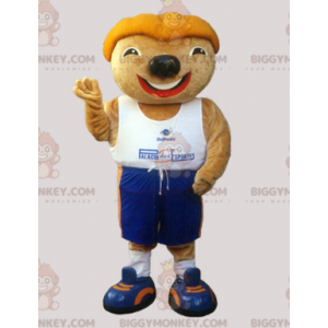 Traje de mascote de roedor BIGGYMONKEY™ com cabeça de roupa