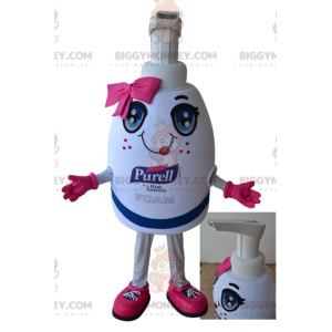 Costume da mascotte BIGGYMONKEY™ con bottiglia di sapone