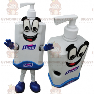 Costume da mascotte BIGGYMONKEY™ con bottiglia di sapone