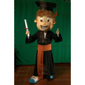 Fresh Graduate BIGGYMONKEY™ Mascot Costume with Hat and Gown -