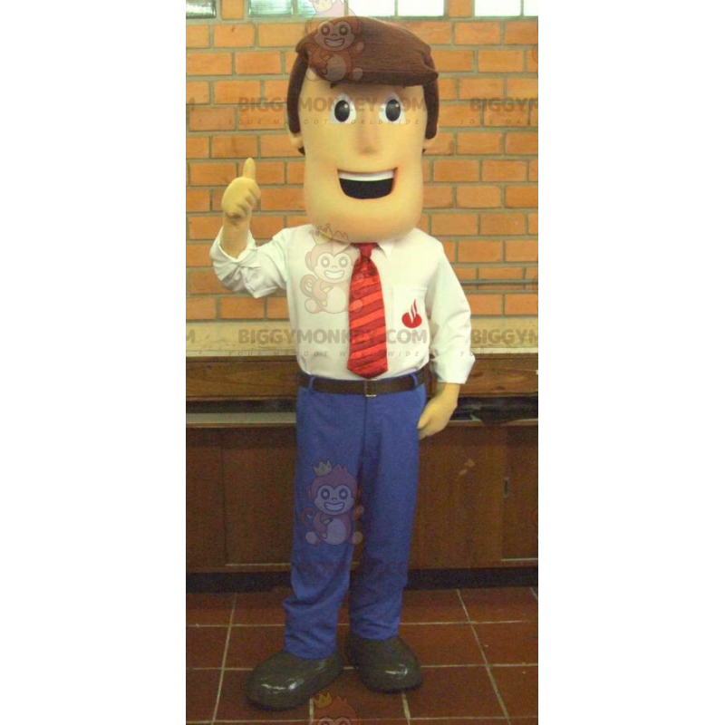 Businessman BIGGYMONKEY™ Mascot Costume in Stylish and Classy