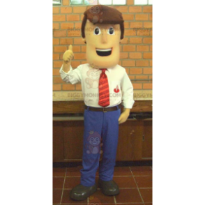 Businessman BIGGYMONKEY™ Mascot Costume in Stylish and Classy