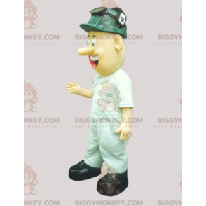 BIGGYMONKEY™-mascottekostuum van man verkleed als bouwvakker