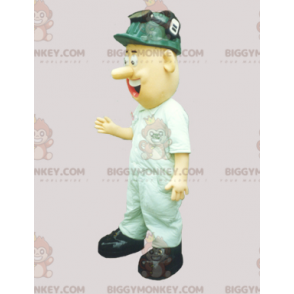 Traje de mascote BIGGYMONKEY™ de homem vestido de operário com