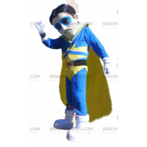 BIGGYMONKEY™ maskottiasu Superhero Vigilante sininen ja