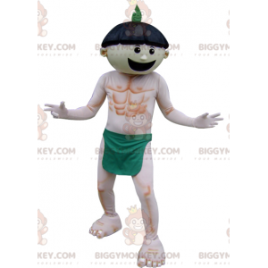 BIGGYMONKEY™-mascottekostuum voor heren met alleen groene