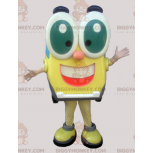 BIGGYMONKEY™ Funny Square Guy With Big Eyes Mascot Costume –