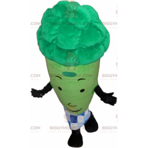 BIGGYMONKEY™ Costume da mascotte di asparago verde gigante