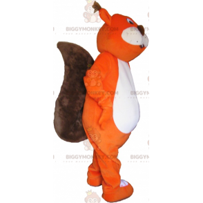 BIGGYMONKEY™ Costume da mascotte Volpe arancione gigante con