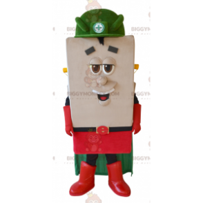 Costume de mascotte BIGGYMONKEY™ de bonhomme carré avec une