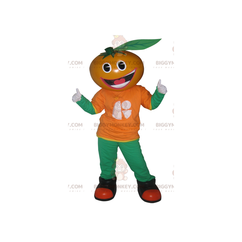 Costume de mascotte BIGGYMONKEY™ d'orange de clémentine de