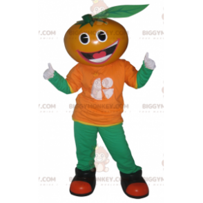 Costume da mascotte BIGGYMONKEY™ Arancio Clementina Mandarino -