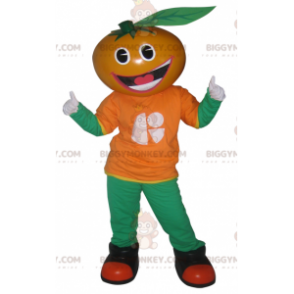 Tangerine Clementine Orange BIGGYMONKEY™ Maskotdräkt -