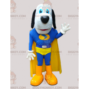 Disfraz de mascota BIGGYMONKEY™ de perro lindo superhéroe azul