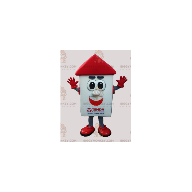 White and red baseball mascot - - Customizable Sizes L (175-180CM)