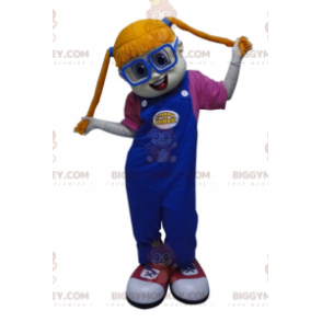 Kostým zrzka BIGGYMONKEY™ maskota s copánky – Biggymonkey.com