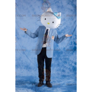 Costume de mascotte BIGGYMONKEY™ de tête de chat façon Hello