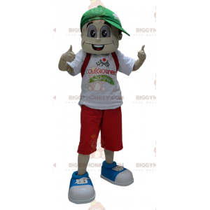 Traje de mascote Young Boy BIGGYMONKEY™ com boné –