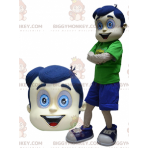 Disfraz de mascota BIGGYMONKEY™ para niño con pelo y ojos