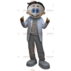 BIGGYMONKEY™-mascottekostuum van een wetenschapper, gekleed in