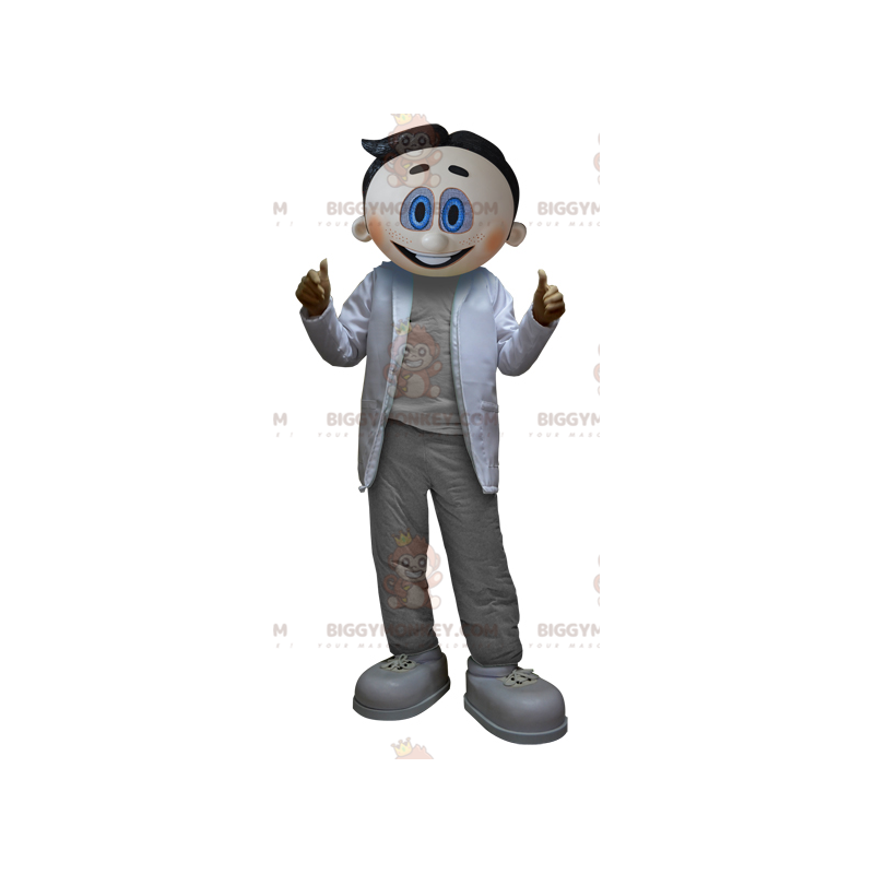 Costume de mascotte BIGGYMONKEY™ d'homme de scientifique