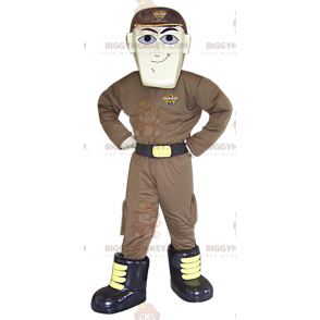 Disfraz de mascota BIGGYMONKEY™ de hombre con atuendo futurista