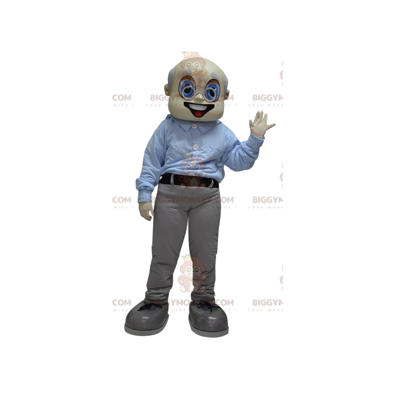 Costume de mascotte BIGGYMONKEY™ de vieil homme de grand-père