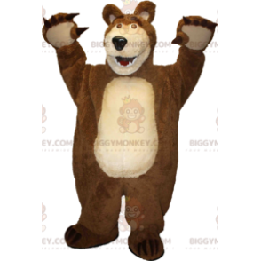 Στολή μασκότ BIGGYMONKEY™ Giant Bear Brown and Tan -