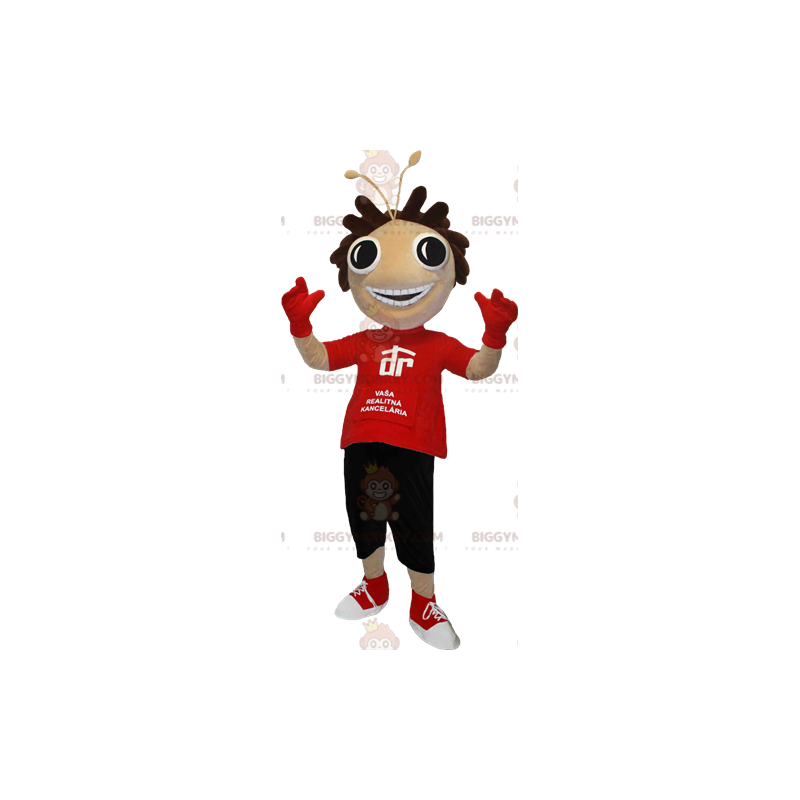 Costume de mascotte BIGGYMONKEY™ de personnage avec des yeux