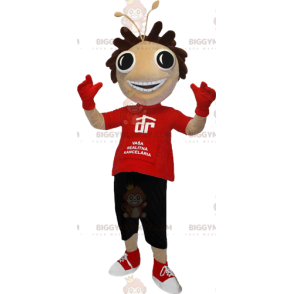 Costume da mascotte personaggio BIGGYMONKEY™ con occhi rotondi