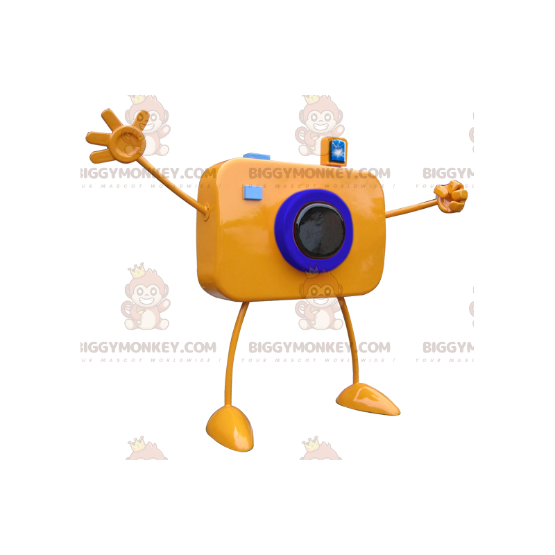 Orange Giant Camera Big Arms BIGGYMONKEY™ Mascot Costume -