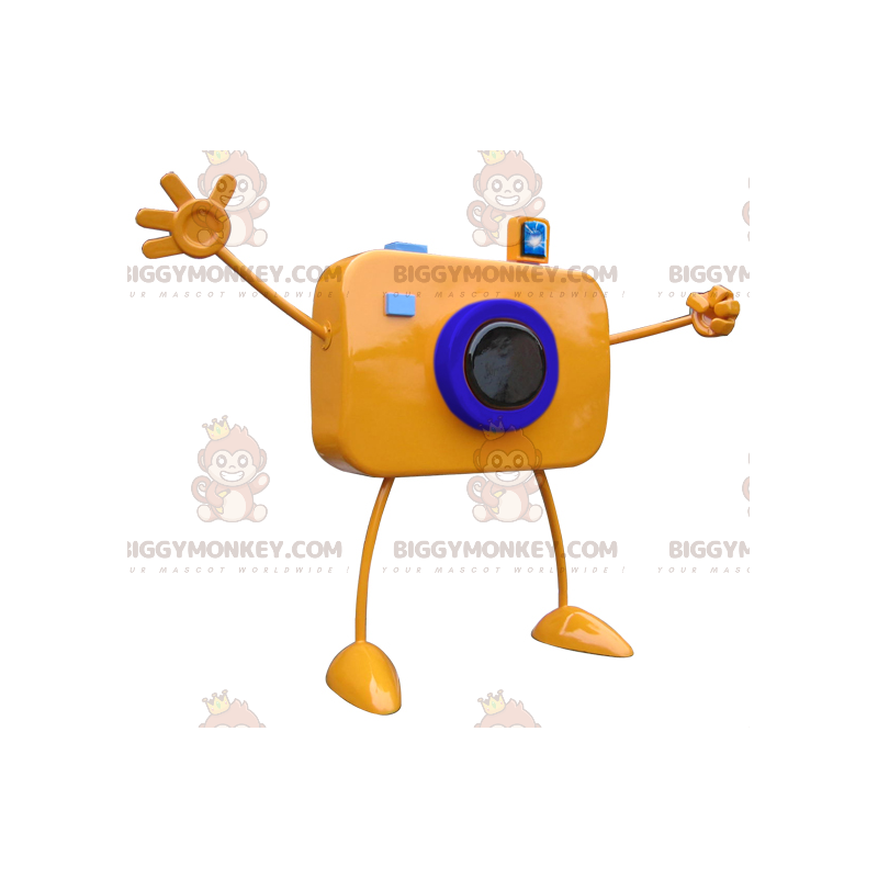 Orange Giant Camera Big Arms BIGGYMONKEY™ Maskottchen-Kostüm -