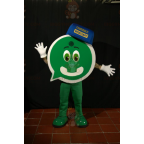 BIGGYMONKEY™ Costume da Mascotte Uomo Verde a Forma di Bolla di