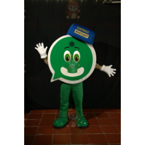 BIGGYMONKEY™ maskotkostume Grøn mand med chatbobleform -