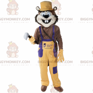 Costume de mascotte BIGGYMONKEY™ de rongeur d'animal rigolo
