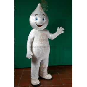 Costume de mascotte BIGGYMONKEY™ de bonhomme tout blanc avec