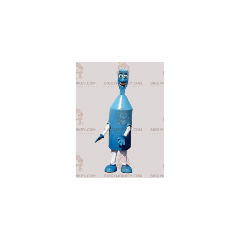 Divertente costume mascotte BIGGYMONKEY™ uomo robot blu e