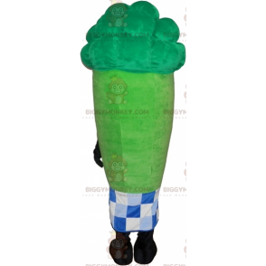 Parsakaalivihreä kasvis BIGGYMONKEY™ maskottiasu. vihreä mies -