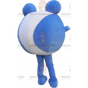 Costume de mascotte BIGGYMONKEY™ de bonhomme rond bleu et