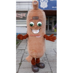 Giant Sausage BIGGYMONKEY™ Mascot Costume. Deli BIGGYMONKEY™