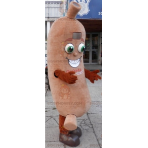 Giant Sausage BIGGYMONKEY™ Mascot Costume. Deli BIGGYMONKEY™