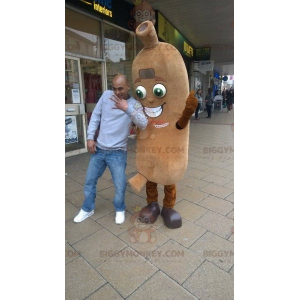 Giant Sausage BIGGYMONKEY™ Mascot Costume. Deli BIGGYMONKEY™