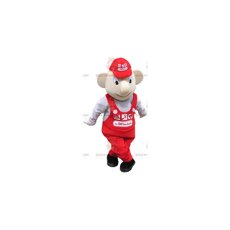 Garagemedewerker-verkoper BIGGYMONKEY™-mascottekostuum -