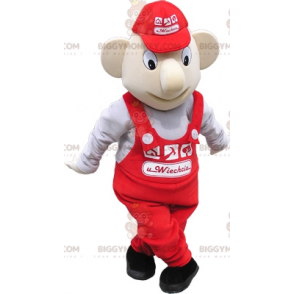 Costume de mascotte BIGGYMONKEY™ de vendeur d'ouvrier de