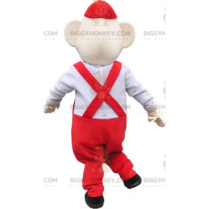 Costume de mascotte BIGGYMONKEY™ de vendeur d'ouvrier de