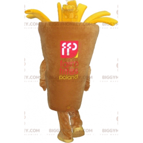 Fries Cone BIGGYMONKEY™ Maskotdräkt. Snack Shop BIGGYMONKEY™